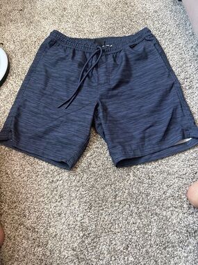Hurley Men's Dark Navy Athletic Drawstring Shorts